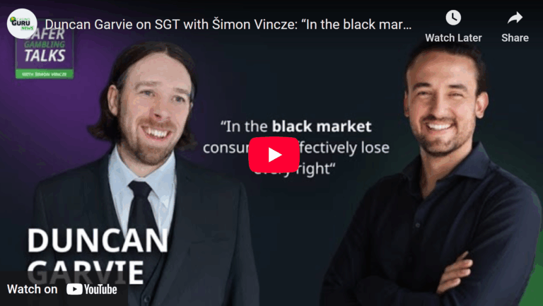 Casino Guru – Duncan Garvie on SGT with Šimon Vincze: “In the black market consumers lose every right“